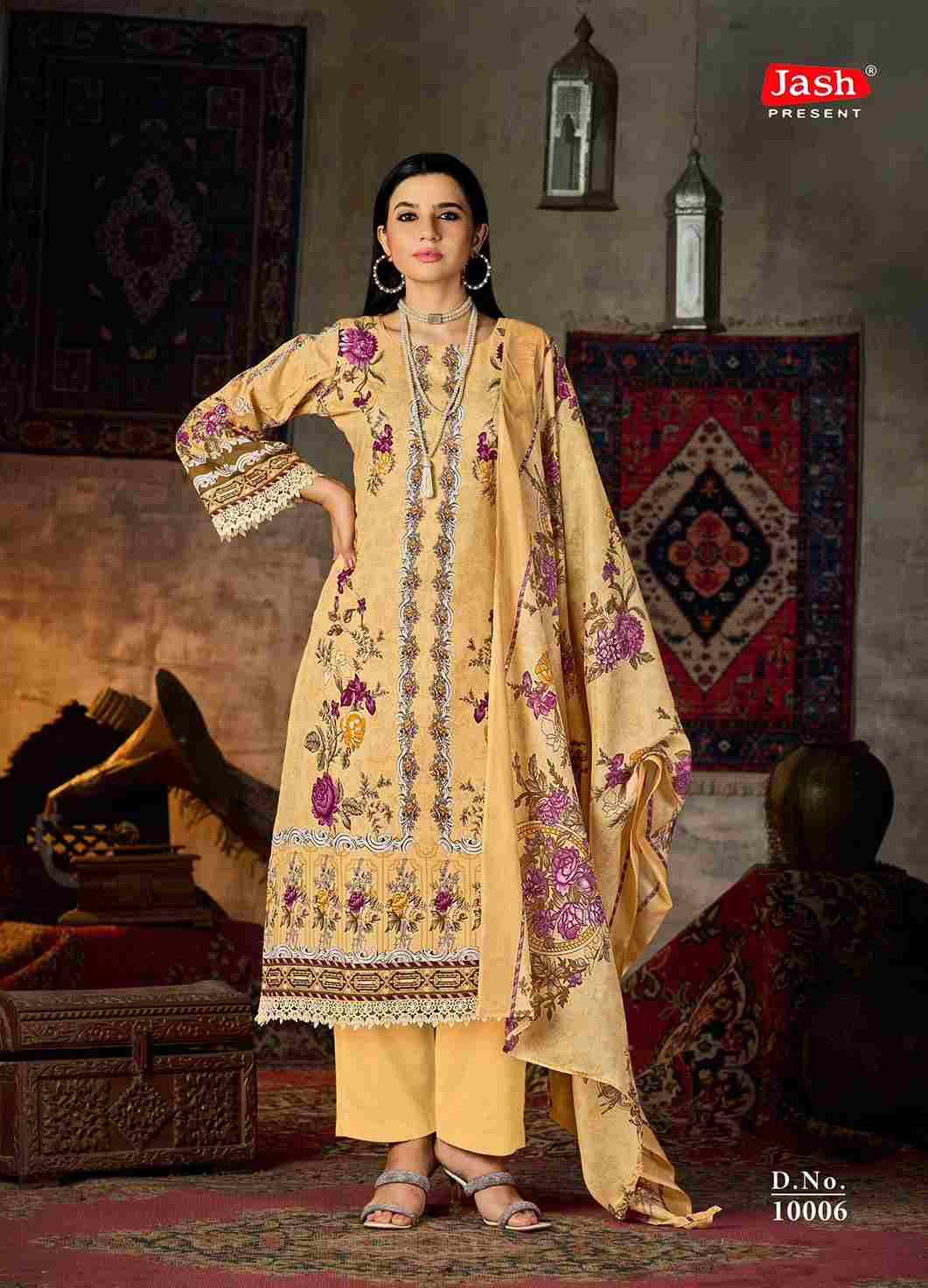 Qurbat Vol-10 By Jash 10001 To 10008 Series Beautiful Festive Suits Stylish Fancy Colorful Casual Wear & Ethnic Wear Cotton Print Dresses At Wholesale Price