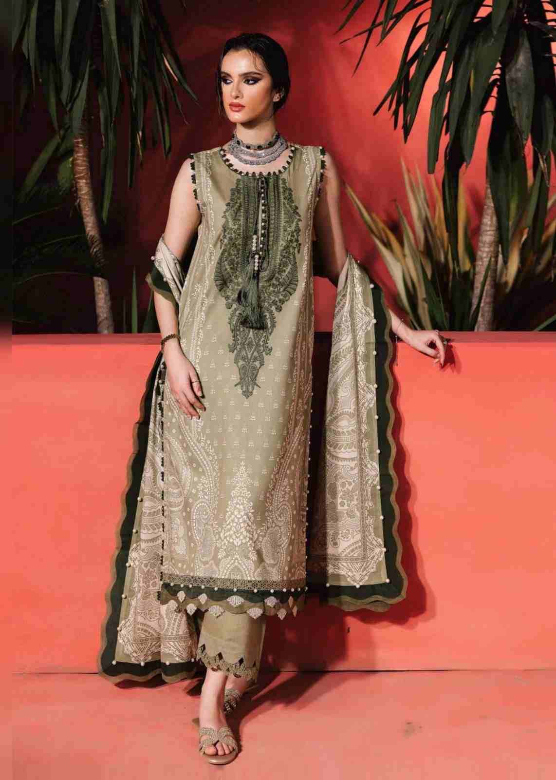 Ezra Vol-2 By House Of Ayeza 201 To 206 Series Beautiful Pakistani Suits Colorful Stylish Fancy Casual Wear & Ethnic Wear Pure Cotton Print Dresses At Wholesale Price
