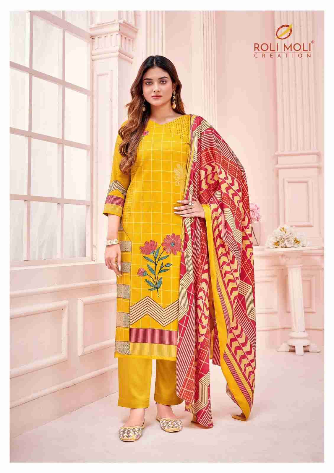 Tania By Roli Moli 1001 To 1008 Series Beautiful Stylish Festive Suits Fancy Colorful Casual Wear & Ethnic Wear & Ready To Wear Pashmina Dresses At Wholesale Price