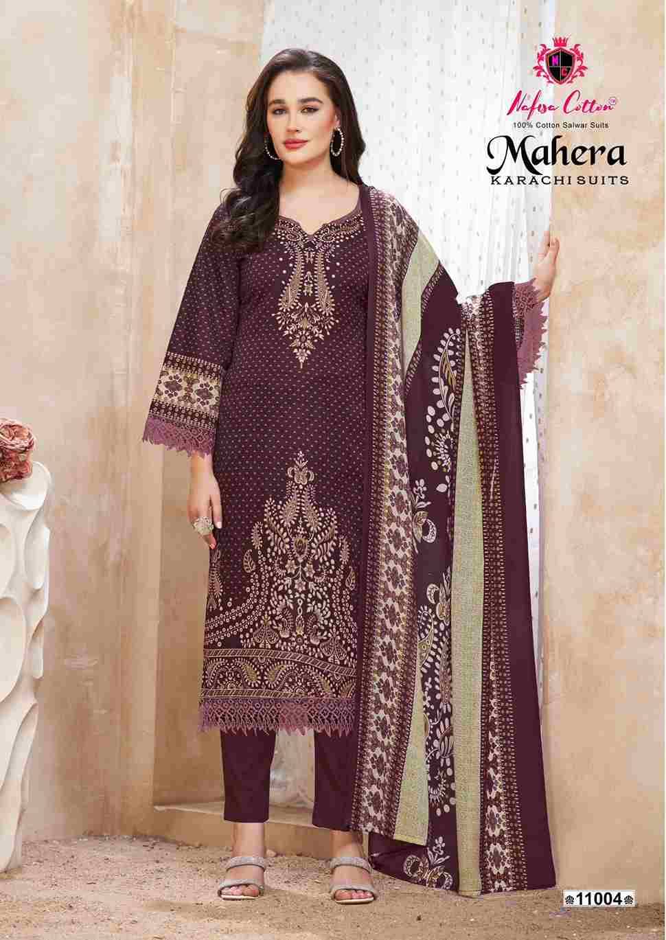 Mahera Vol-11 By Nafisa Cotton 11001 To 11006 Series Beautiful Festive Suits Stylish Fancy Colorful Casual Wear & Ethnic Wear Soft Cotton Print Dresses At Wholesale Price