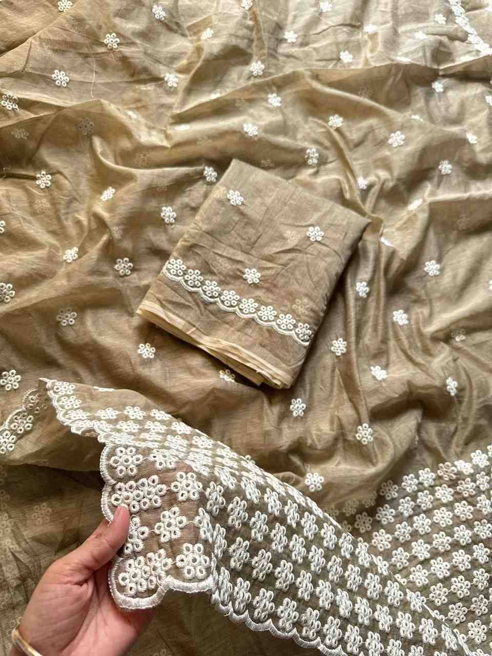 Vt-1011 By Fashid Wholesale Indian Traditional Wear Collection Beautiful Stylish Fancy Colorful Party Wear & Occasional Wear Pure Chanderi Cotton Sarees At Wholesale Price