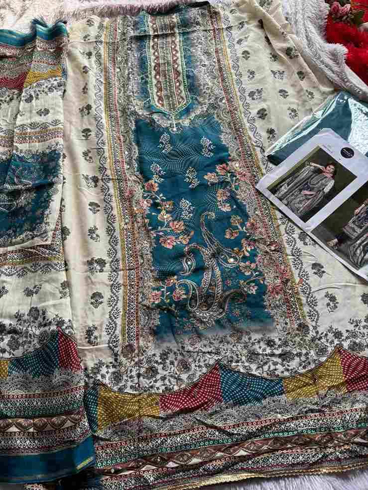 Mehboob Tex Hit Design 1724 Colours By Mehboob Tex 1724-A To 1724-D Series Beautiful Pakistani Suits Stylish Fancy Colorful Party Wear & Occasional Wear Pure Viscose Muslin Dresses At Wholesale Price