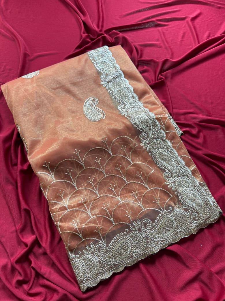 Vt-Jinat By Fashid Wholesale 01 To 06 Series Indian Traditional Wear Collection Beautiful Stylish Fancy Colorful Party Wear & Occasional Wear Pure Zari Tissue Silk Sarees At Wholesale Price