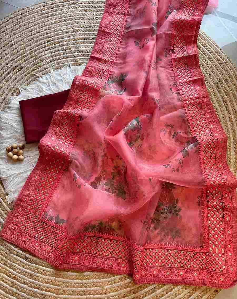Vt-Sarita By Fashid Wholesale 01 To 05 Series Indian Traditional Wear Collection Beautiful Stylish Fancy Colorful Party Wear & Occasional Wear Organza Silk Sarees At Wholesale Price