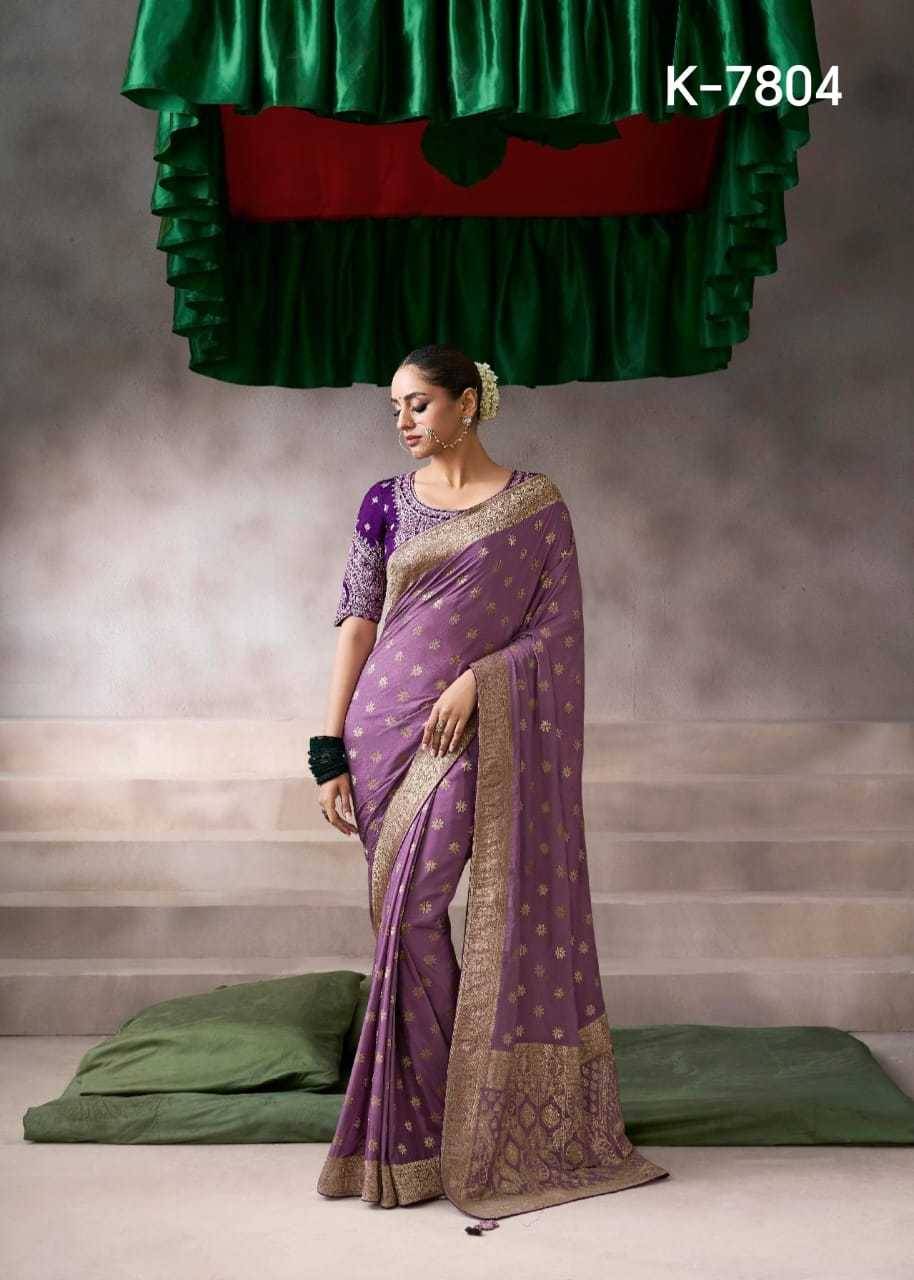 Kamala By Kira 7801 To 7810 Series Indian Traditional Wear Collection Beautiful Stylish Fancy Colorful Party Wear & Occasional Wear Pure Silk Sarees At Wholesale Price