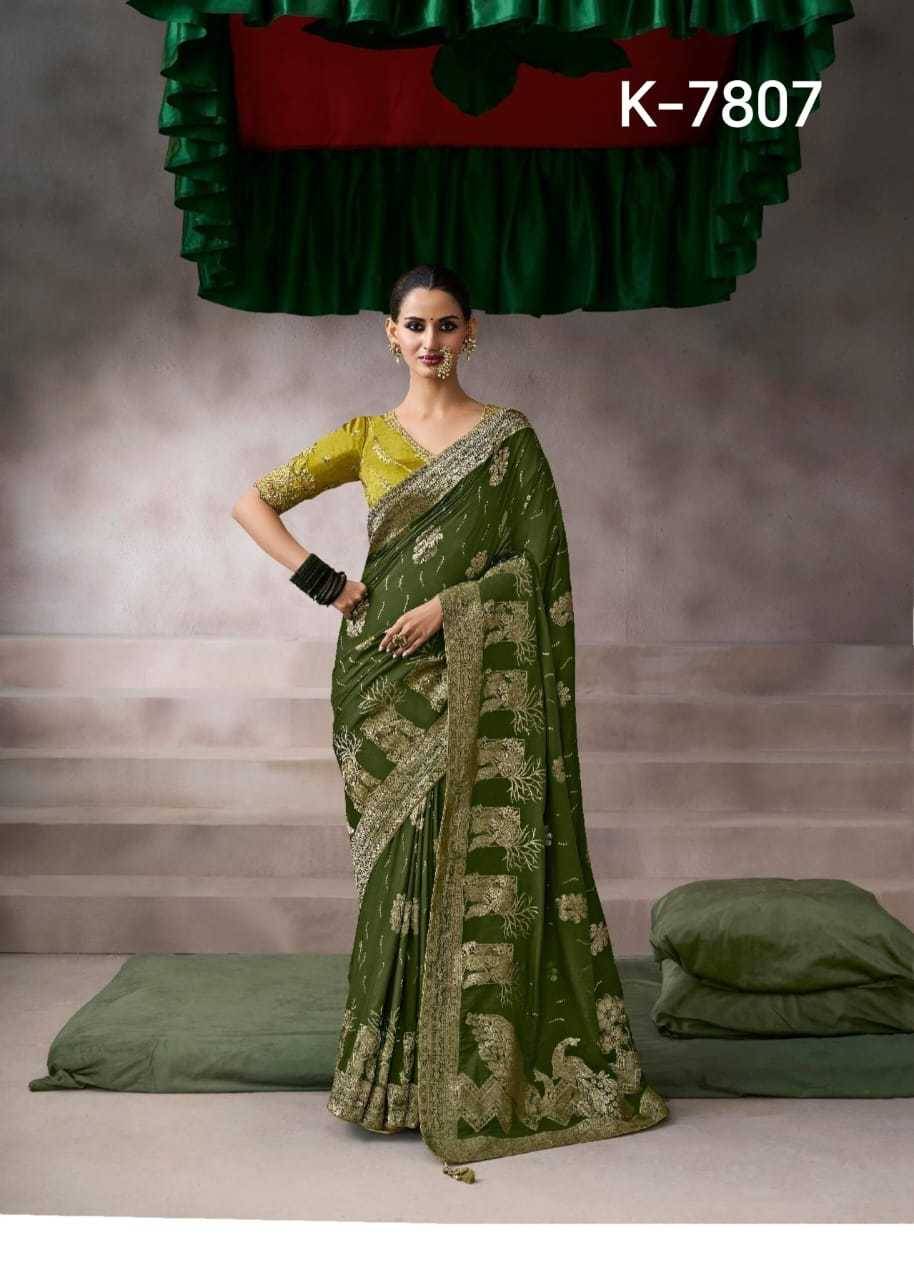 Kamala By Kira 7801 To 7810 Series Indian Traditional Wear Collection Beautiful Stylish Fancy Colorful Party Wear & Occasional Wear Pure Silk Sarees At Wholesale Price