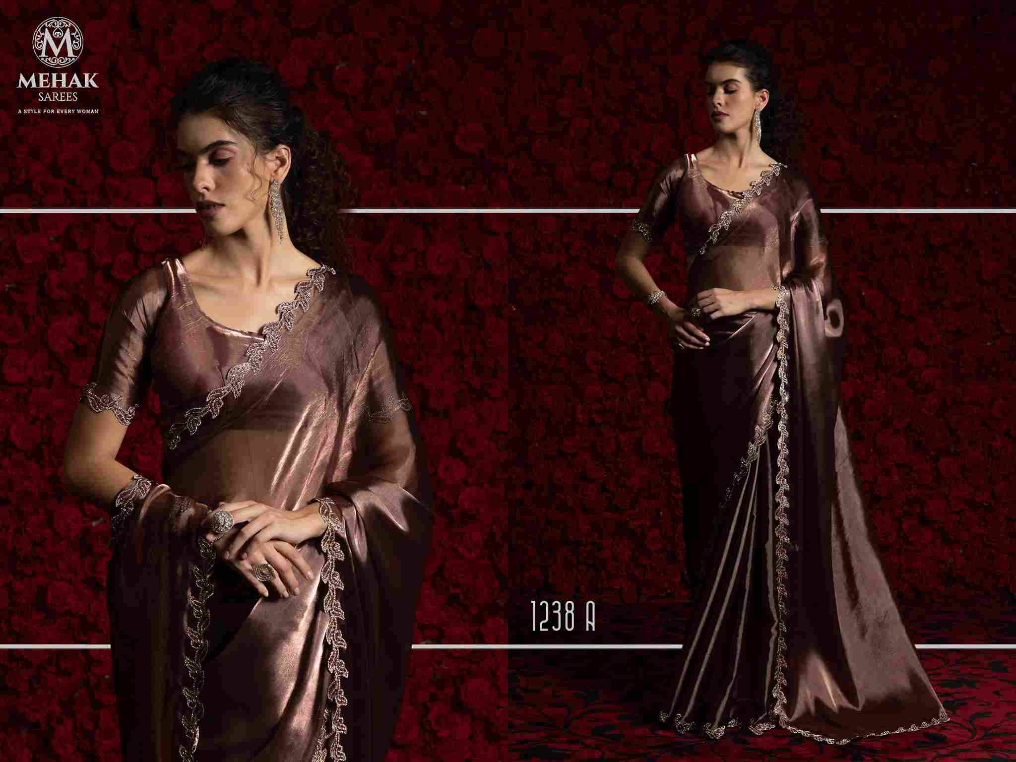 Mehak 1238 Colours By Mehak 1238-A To 1238-G Series Indian Traditional Wear Collection Beautiful Stylish Fancy Colorful Party Wear & Occasional Wear Chiffon Sarees At Wholesale Price