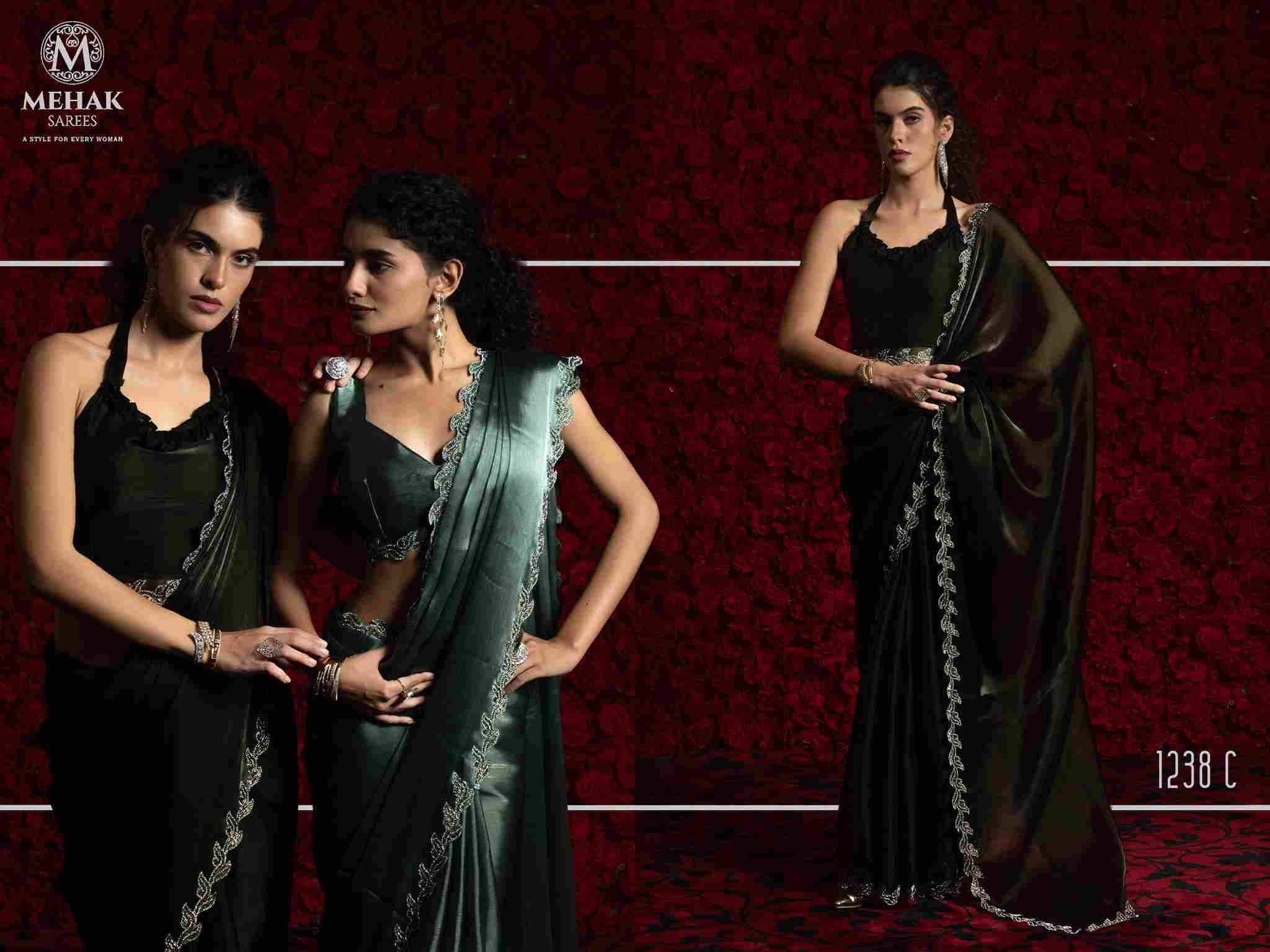 Mehak 1238 Colours By Mehak 1238-A To 1238-G Series Indian Traditional Wear Collection Beautiful Stylish Fancy Colorful Party Wear & Occasional Wear Chiffon Sarees At Wholesale Price