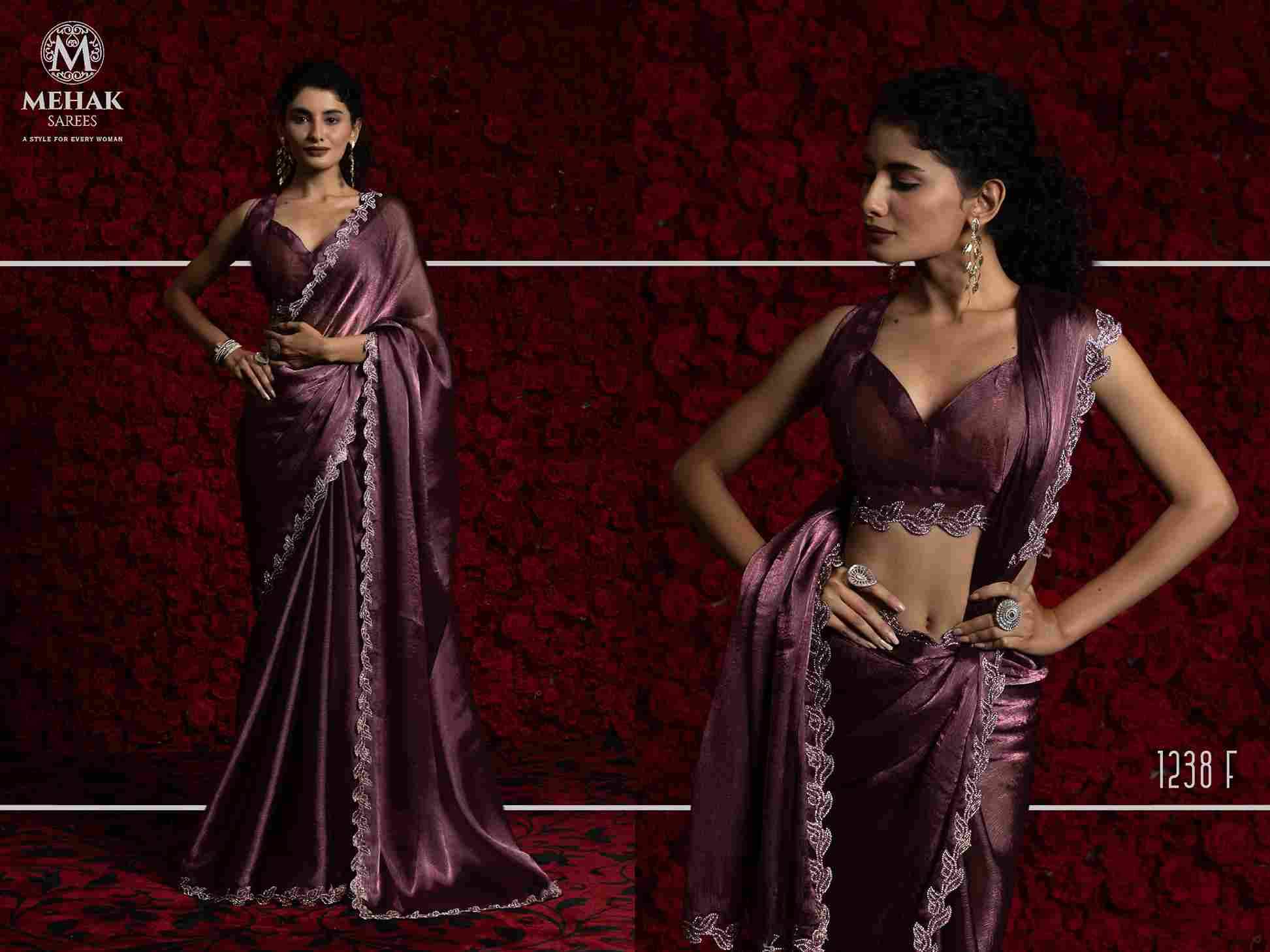 Mehak 1238 Colours By Mehak 1238-A To 1238-G Series Indian Traditional Wear Collection Beautiful Stylish Fancy Colorful Party Wear & Occasional Wear Chiffon Sarees At Wholesale Price
