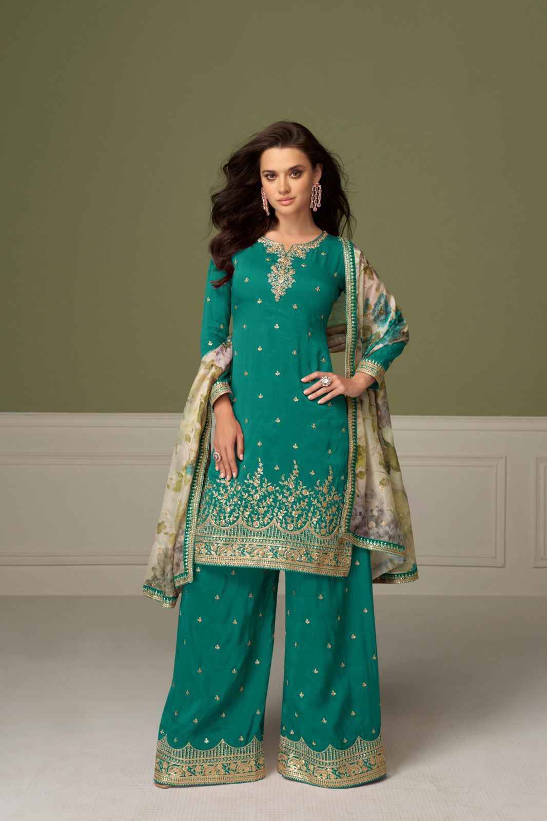 Gulnaaz By Gulkayra Designer 7560-A To 7560-C Series Beautiful Festive Suits Colorful Stylish Fancy Casual Wear & Ethnic Wear Simar Silk Dresses At Wholesale Price