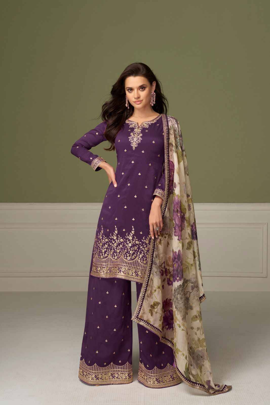 Gulnaaz By Gulkayra Designer 7560-A To 7560-C Series Beautiful Festive Suits Colorful Stylish Fancy Casual Wear & Ethnic Wear Simar Silk Dresses At Wholesale Price