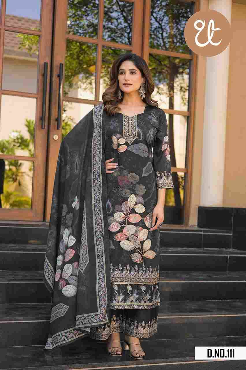 Thread Thrill 109 By Thread Thrill 109 To 112 Series Beautiful Festive Suits Colorful Stylish Fancy Casual Wear & Ethnic Wear Heavy Soft Chinnon Dresses At Wholesale Price