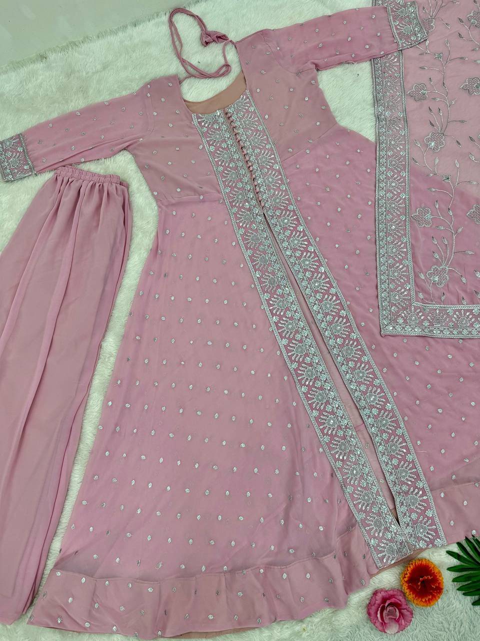 Kf-1656 By Fashid Wholesale Beautiful Stylish Festive Suits Fancy Colorful Casual Wear & Ethnic Wear & Ready To Wear Faux Georgette Dresses At Wholesale Price