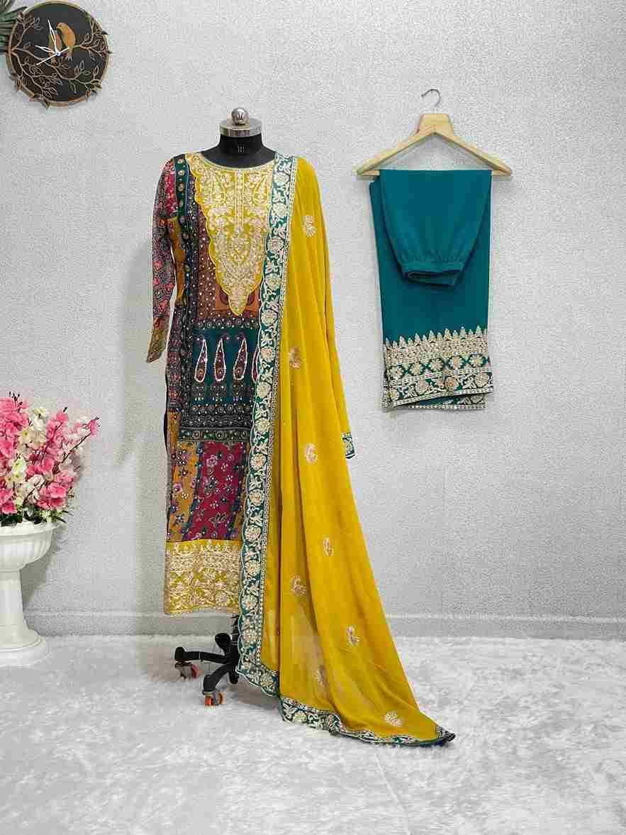 Kf-1581 By Fashid Wholesale 01 To 02 Series Beautiful Stylish Festive Suits Fancy Colorful Casual Wear & Ethnic Wear & Ready To Wear Heavy Faux Georgette Dresses At Wholesale Price