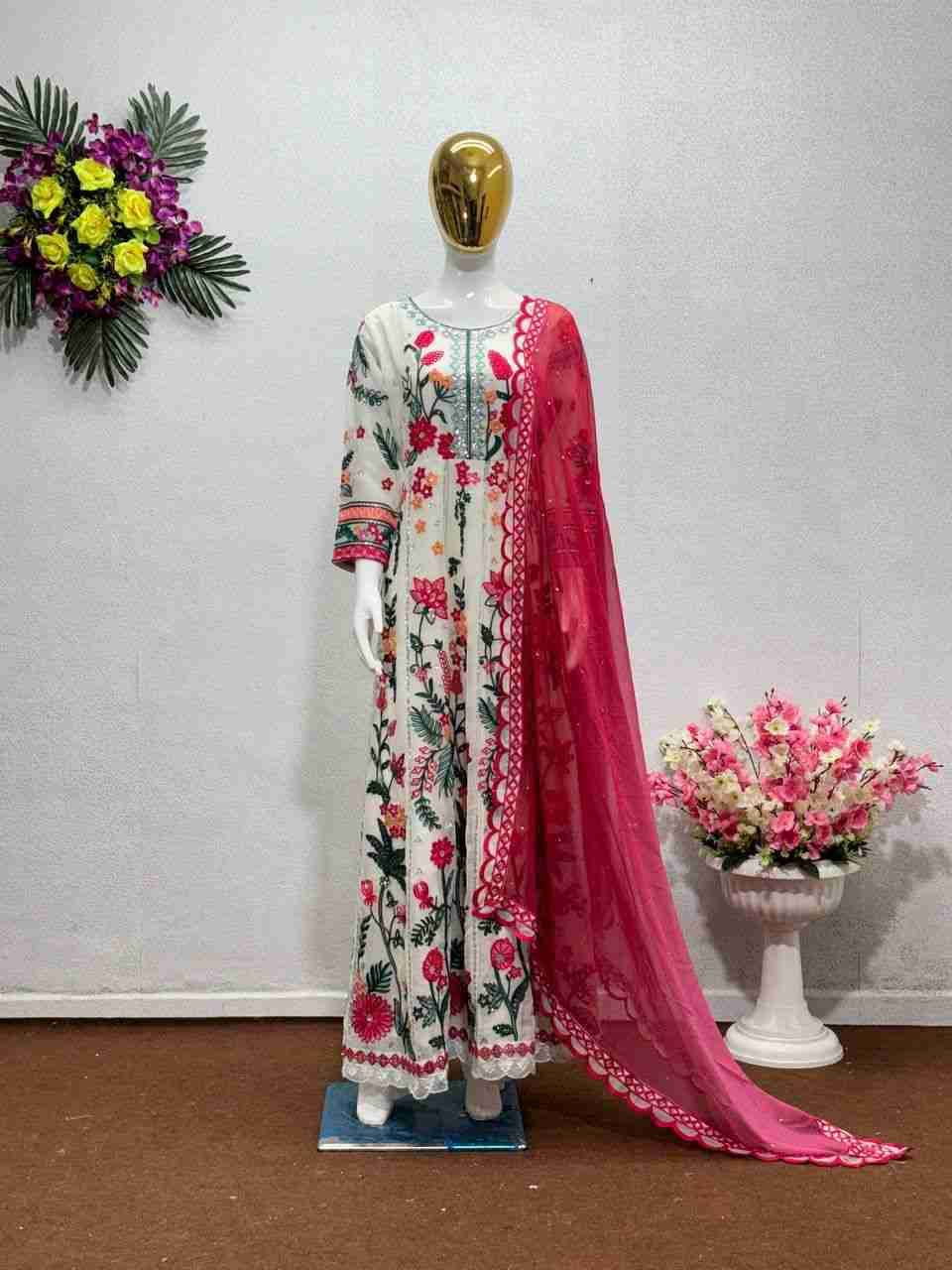 Kf-1645 By Fashid Wholesale 01 To 03 Series Beautiful Stylish Festive Suits Fancy Colorful Casual Wear & Ethnic Wear & Ready To Wear Heavy Faux Georgette Dresses At Wholesale Price