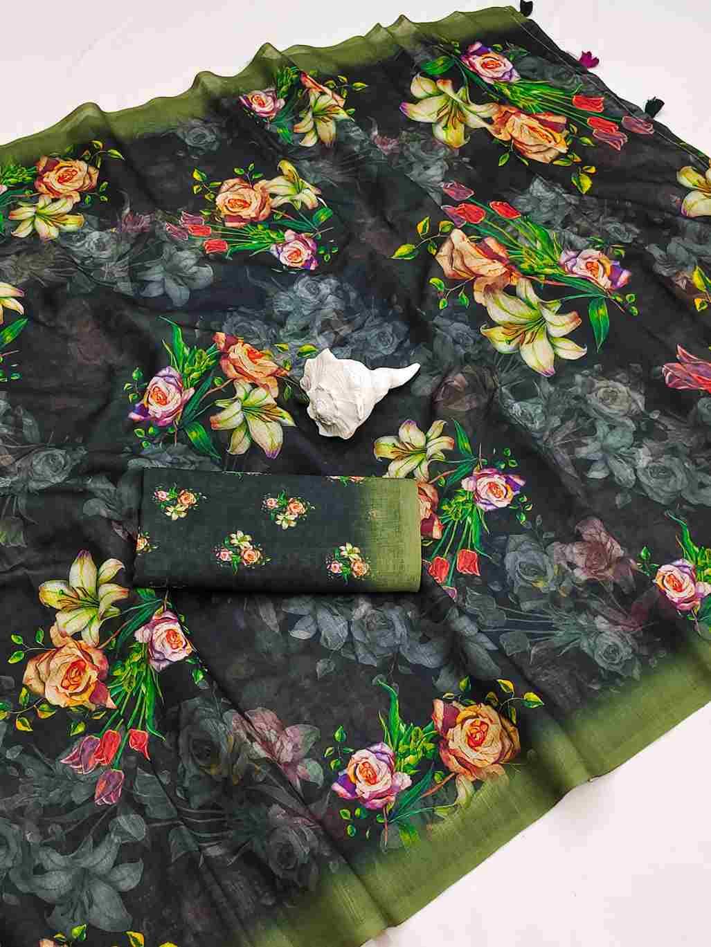 Srr-114 By Fashid Wholesale 01 To 07 Series Indian Traditional Wear Collection Beautiful Stylish Fancy Colorful Party Wear & Occasional Wear Linen Plain Digital Print Sarees At Wholesale Price