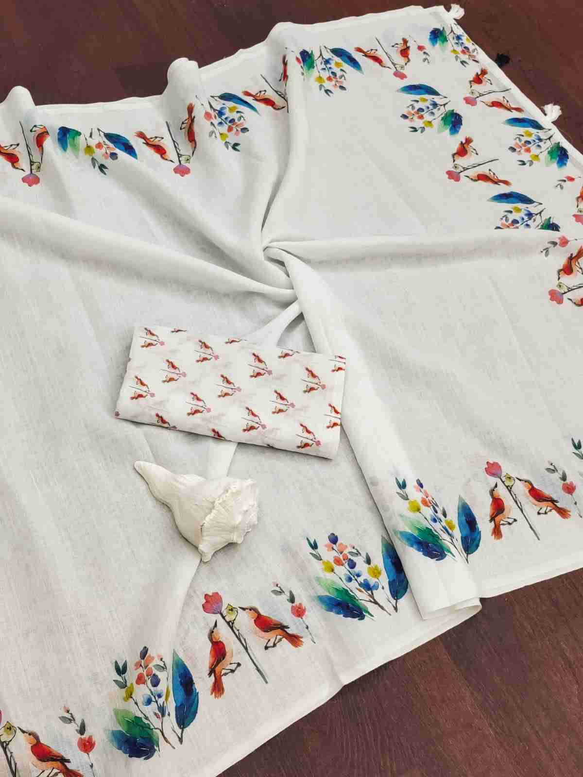 Srr-115 By Fashid Wholesale 01 To 08 Series Indian Traditional Wear Collection Beautiful Stylish Fancy Colorful Party Wear & Occasional Wear Linen Plain Digital Print Sarees At Wholesale Price