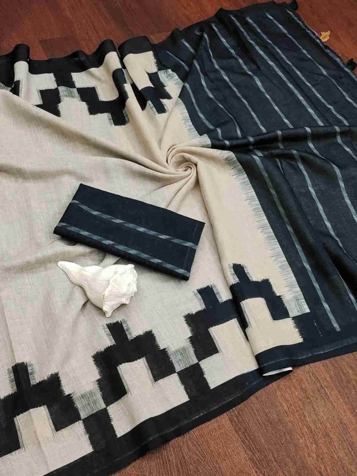 Srr-116 By Fashid Wholesale 01 To 08 Series Indian Traditional Wear Collection Beautiful Stylish Fancy Colorful Party Wear & Occasional Wear Linen Plain Digital Print Sarees At Wholesale Price