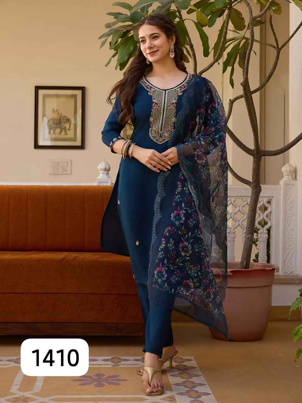 Glamour By PC 1410 To 1420 Series Beautiful Festive Suits Colorful Stylish Fancy Casual Wear & Ethnic Wear Viscose Silk Dresses At Wholesale Price