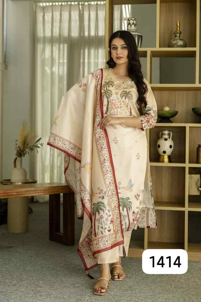 Glamour By PC 1410 To 1420 Series Beautiful Festive Suits Colorful Stylish Fancy Casual Wear & Ethnic Wear Viscose Silk Dresses At Wholesale Price