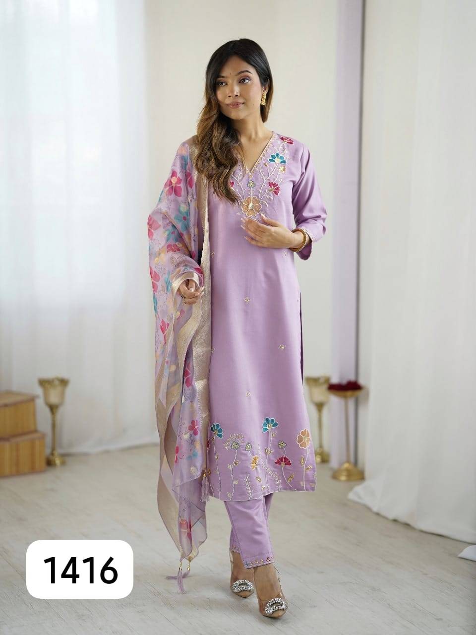 Glamour By PC 1410 To 1420 Series Beautiful Festive Suits Colorful Stylish Fancy Casual Wear & Ethnic Wear Viscose Silk Dresses At Wholesale Price