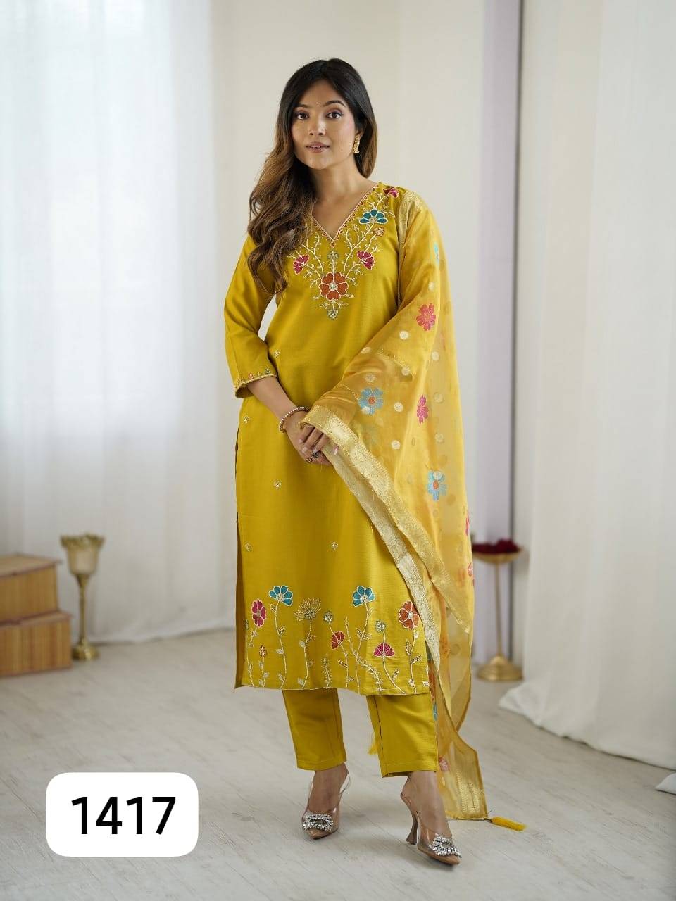 Glamour By PC 1410 To 1420 Series Beautiful Festive Suits Colorful Stylish Fancy Casual Wear & Ethnic Wear Viscose Silk Dresses At Wholesale Price