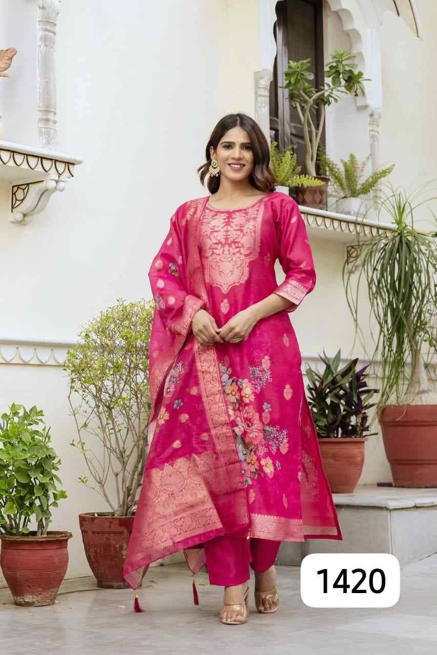 Glamour By PC 1410 To 1420 Series Beautiful Festive Suits Colorful Stylish Fancy Casual Wear & Ethnic Wear Viscose Silk Dresses At Wholesale Price