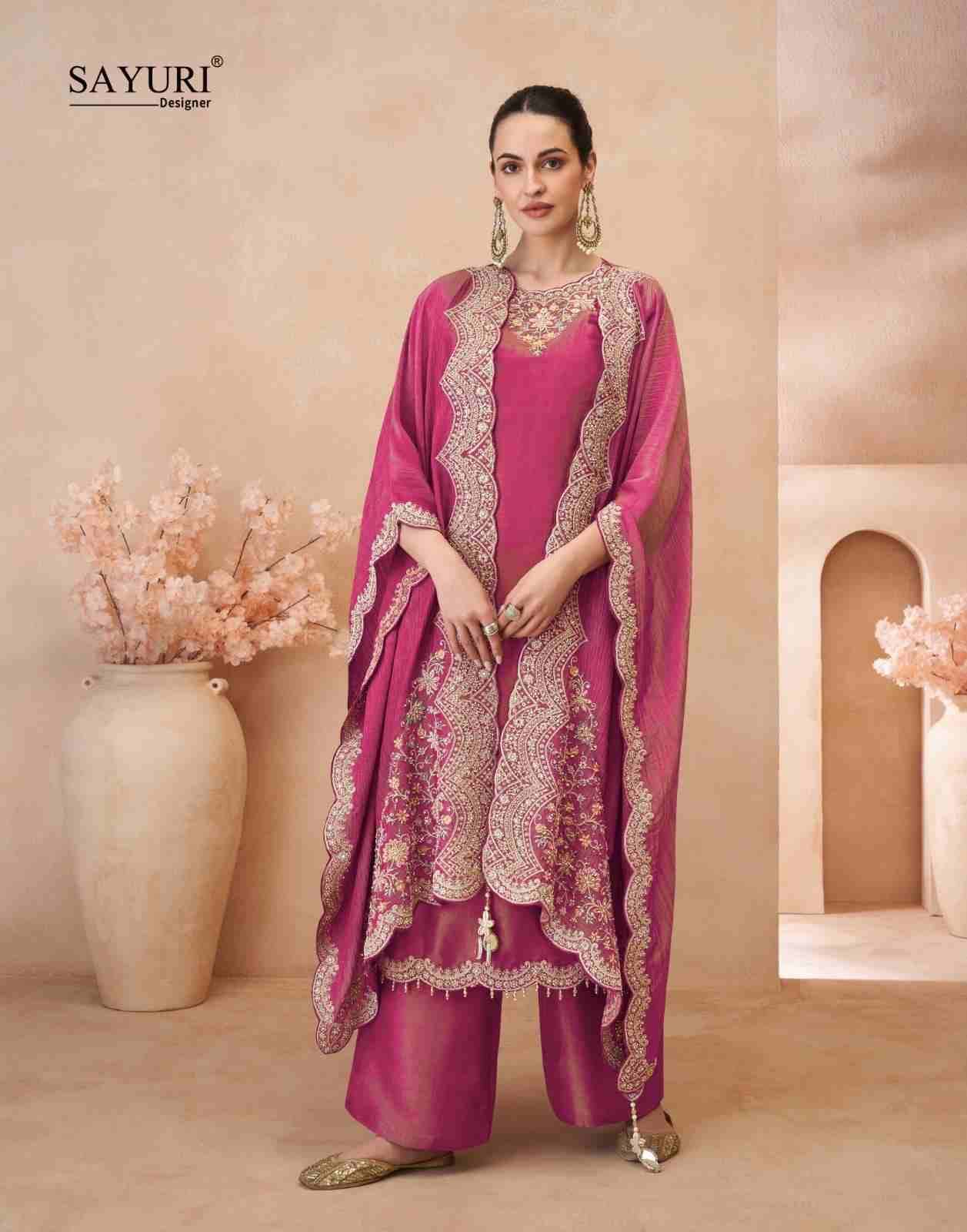 Kalash By Sayuri 5845-A To 5845-C Series Festive Suits Beautiful Fancy Colorful Stylish Party Wear & Occasional Wear Premium Silk Dresses At Wholesale Price