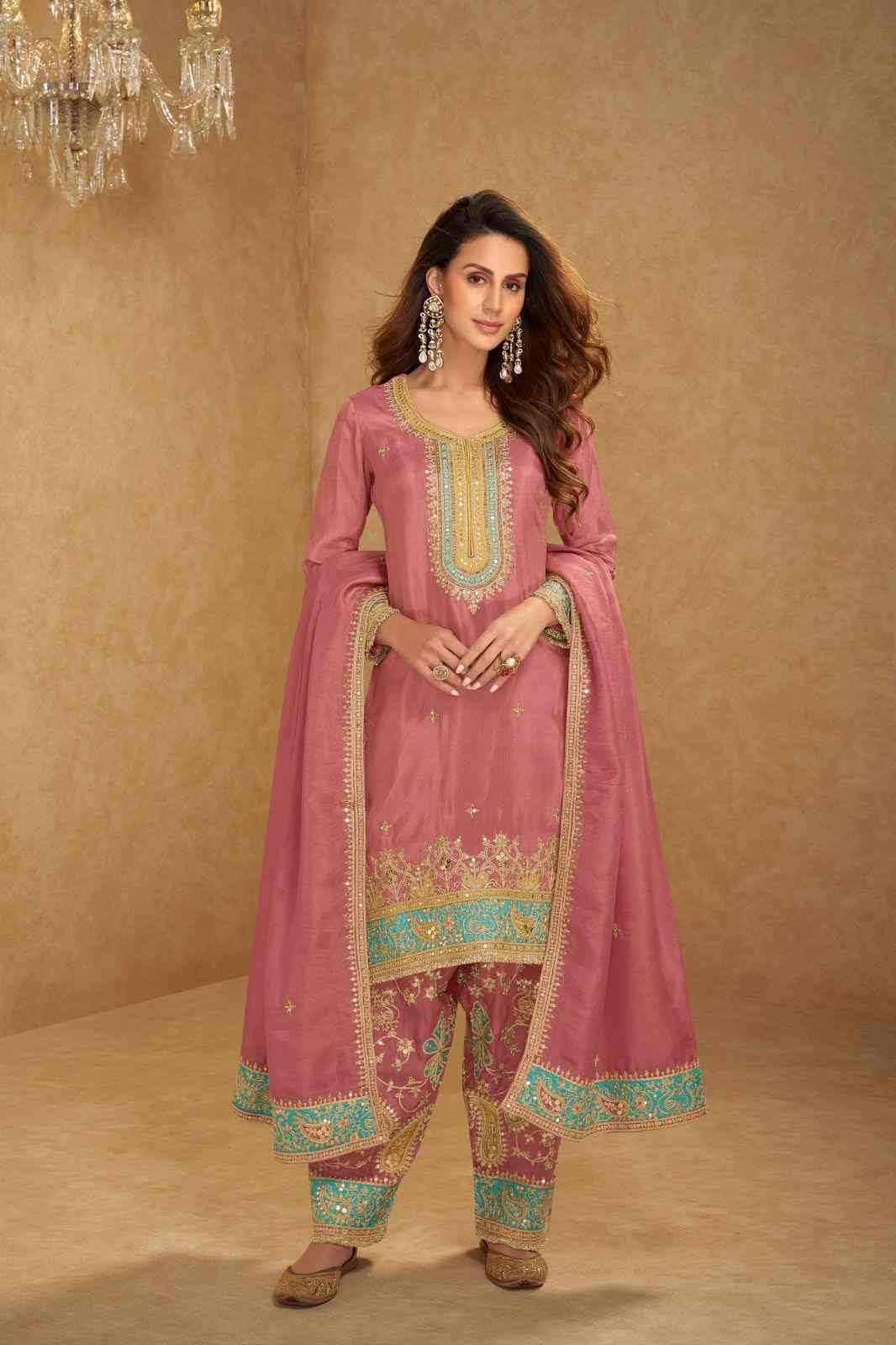 Nusrat By Gulkayra Designer 7565-A To 7565-C Series Beautiful Festive Suits Colorful Stylish Fancy Casual Wear & Ethnic Wear Simar Silk Dresses At Wholesale Price