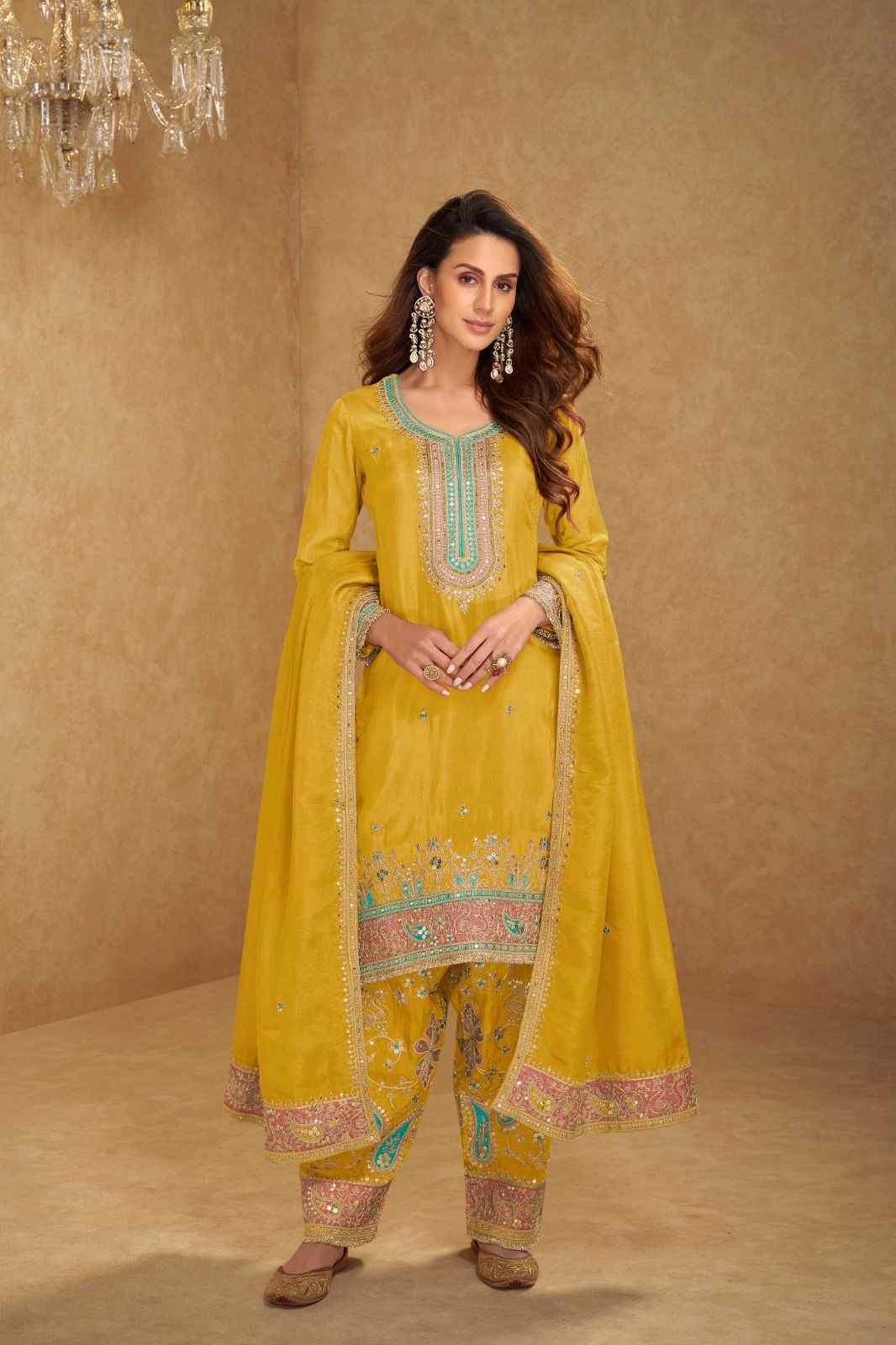 Nusrat By Gulkayra Designer 7565-A To 7565-C Series Beautiful Festive Suits Colorful Stylish Fancy Casual Wear & Ethnic Wear Simar Silk Dresses At Wholesale Price