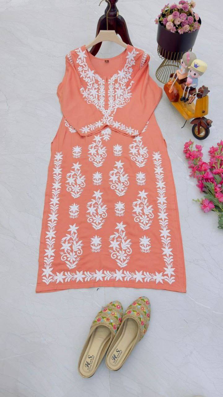 Zf-10104 By Fashid Wholesale 01 To 06 Series Designer Stylish Fancy Colorful Beautiful Party Wear & Ethnic Wear Collection Rayon Kurtis At Wholesale Price