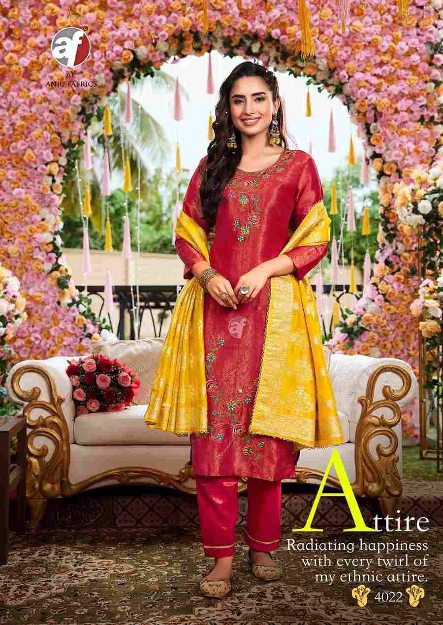Rangat By Anju Fabrics 4021 To 4026 Series Designer Festive Suits Beautiful Stylish Fancy Colorful Party Wear & Occasional Wear Tissue Dresses At Wholesale Price