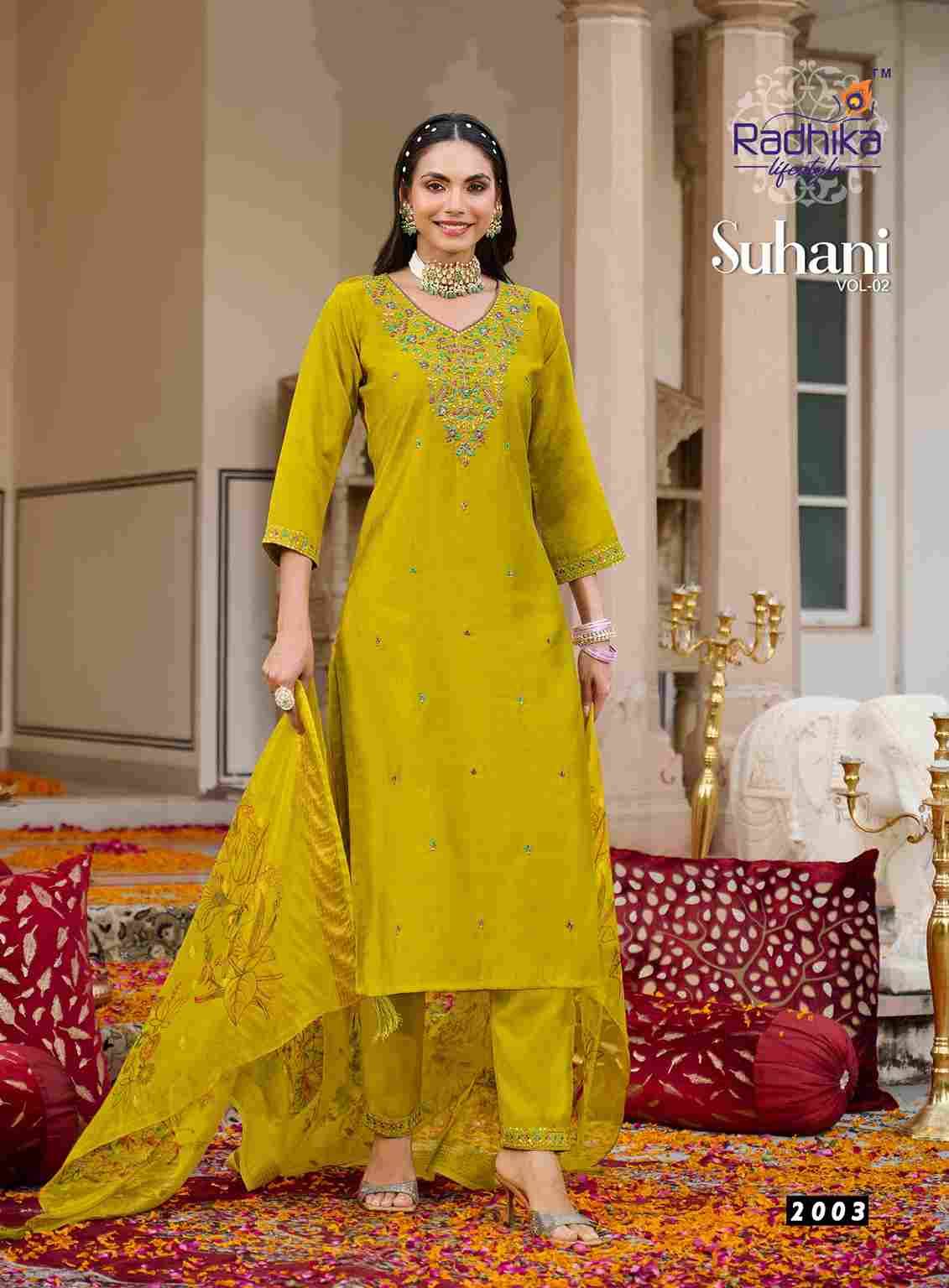 Suhani Vol-2 By Radhika Lifestyle 2001 To 2006 Series Beautiful Festive Suits Colorful Stylish Fancy Casual Wear & Ethnic Wear Vertican Silk Dresses At Wholesale Price