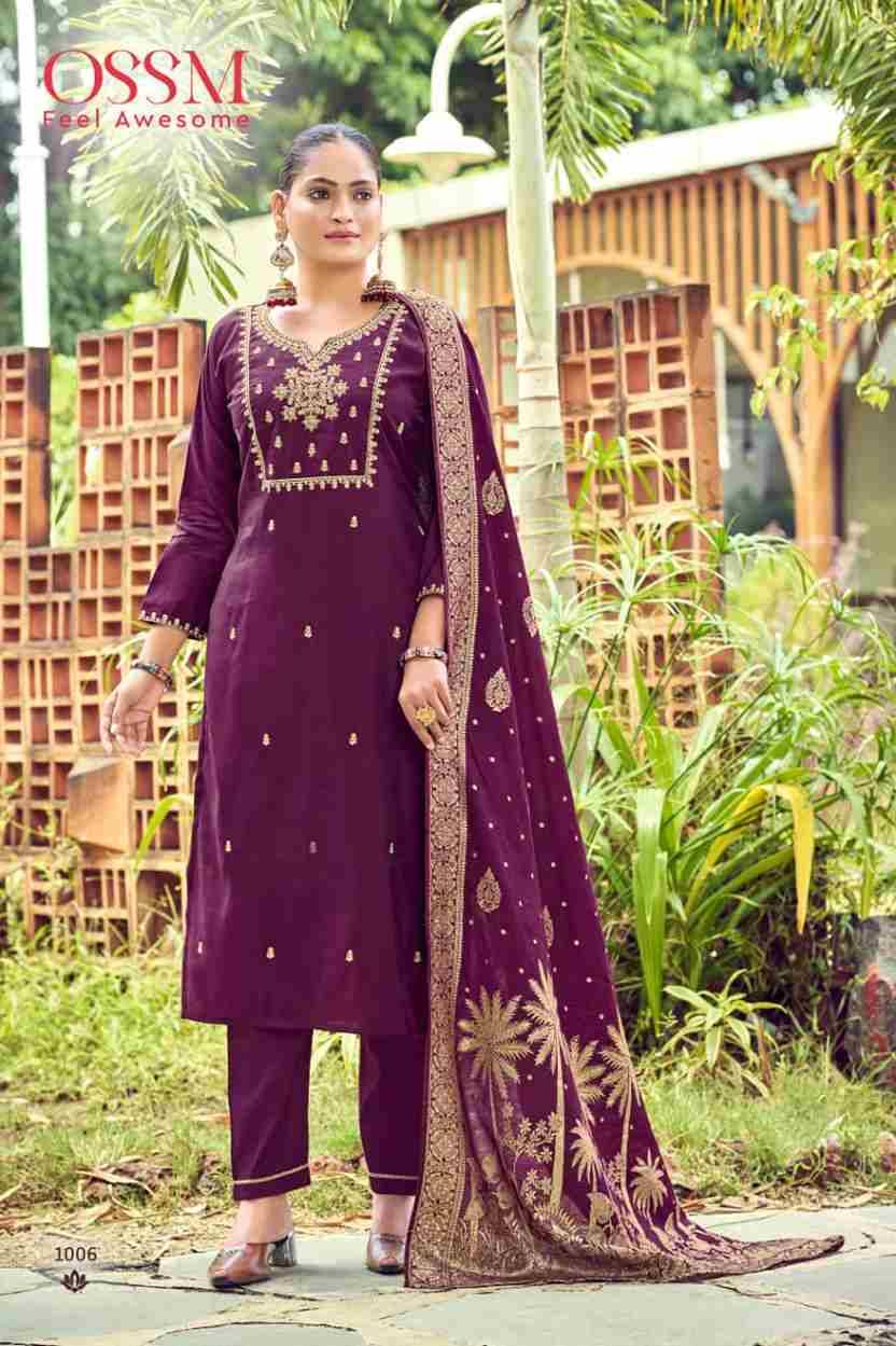 Monalisa Vol-7 By Ossm 1001 To 1006 Series Beautiful Festive Suits Colorful Stylish Fancy Casual Wear & Ethnic Wear Pure Roman Silk Print Dresses At Wholesale Price