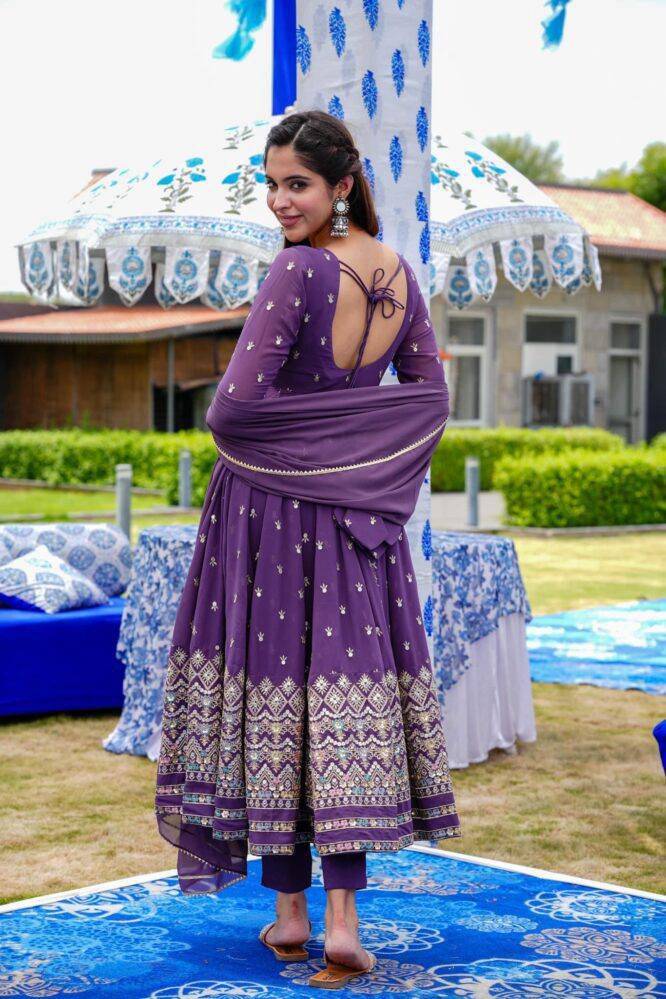Zd-10057 By Fashid Wholesale Beautiful Festive Suits Colorful Stylish Fancy Casual Wear & Ethnic Wear Faux Georgette Dresses At Wholesale Price