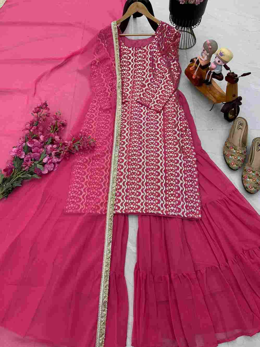 Zd-10010 By Fashid Wholesale 01 To 02 Series Beautiful Suits Stylish Fancy Colorful Party Wear & Occasional Wear Faux Georgette Dresses At Wholesale Price