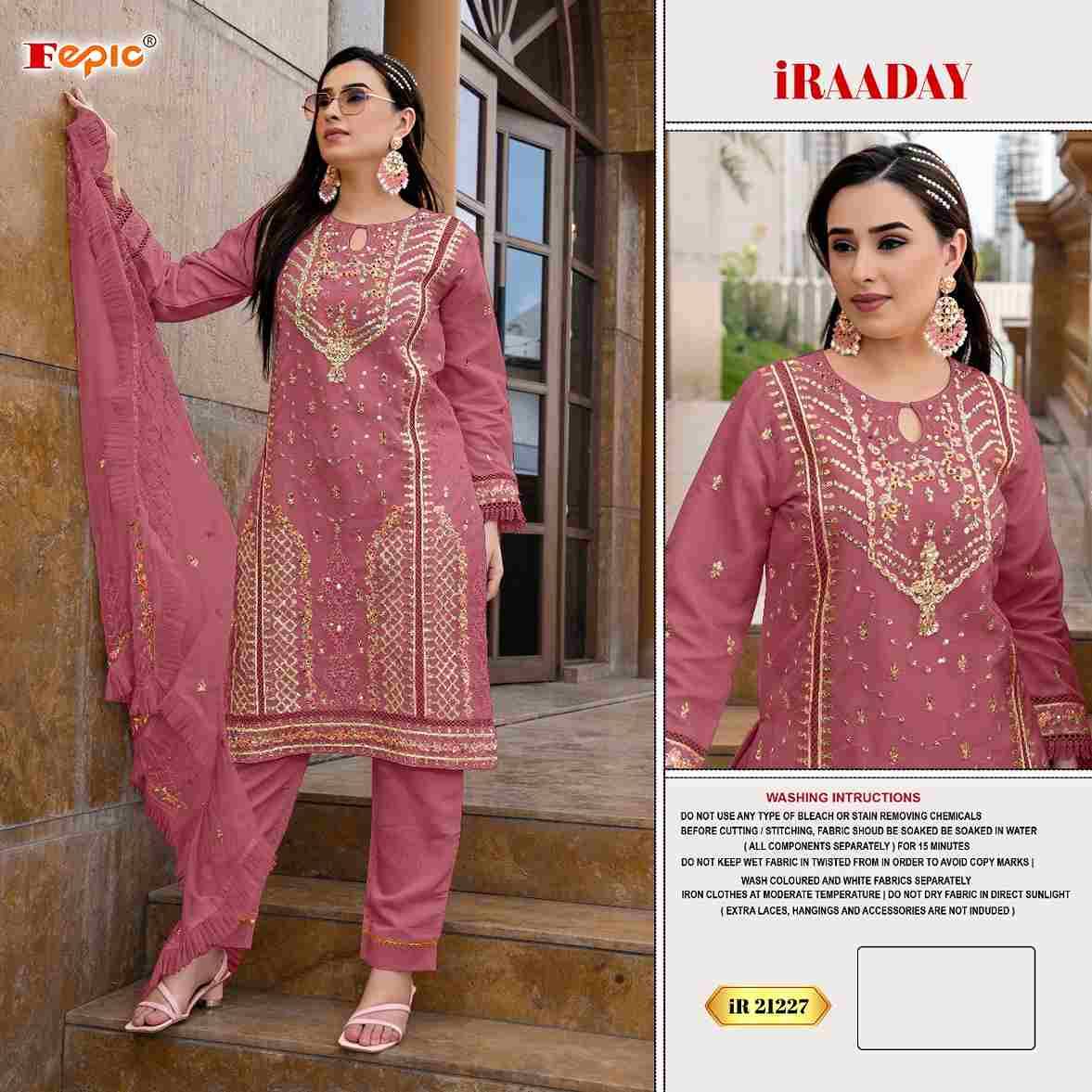 Fepic 21227 Colours By Fepic 21227-A To 21227-C Series Beautiful Pakistani Suits Colorful Stylish Fancy Casual Wear & Ethnic Wear Organza Embroidered Dresses At Wholesale Price