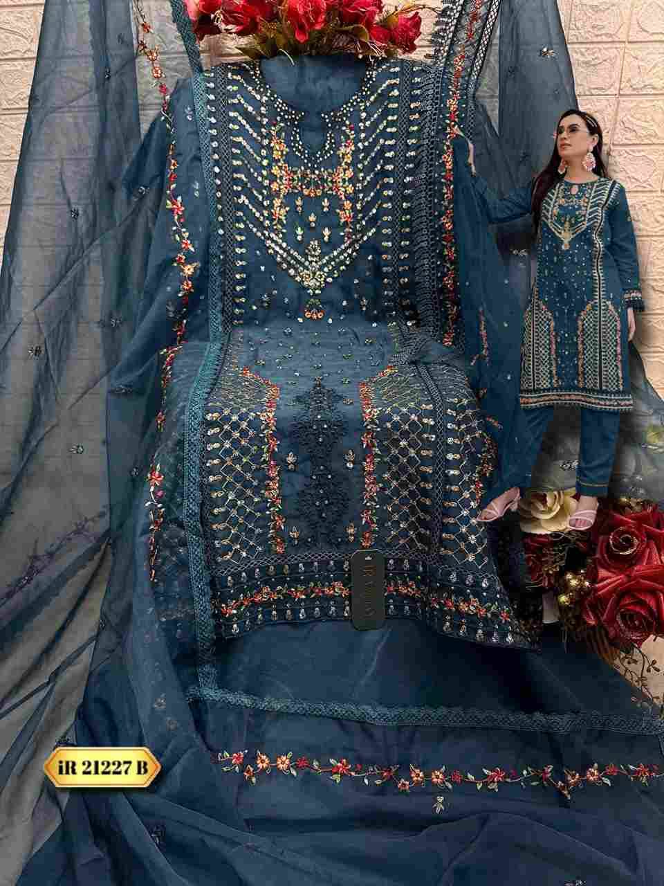 Fepic 21227 Colours By Fepic 21227-A To 21227-C Series Beautiful Pakistani Suits Colorful Stylish Fancy Casual Wear & Ethnic Wear Organza Embroidered Dresses At Wholesale Price