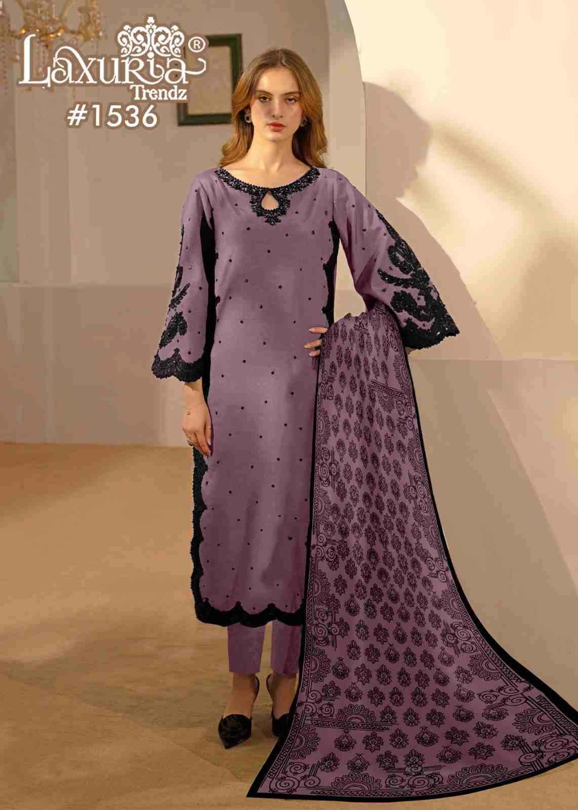 Luxuria Trendz 1536 Colours By Luxuria 1536-A To 1536-C Series Beautiful Pakistani Suits Colorful Stylish Fancy Casual Wear & Ethnic Wear Georgette Dresses At Wholesale Price