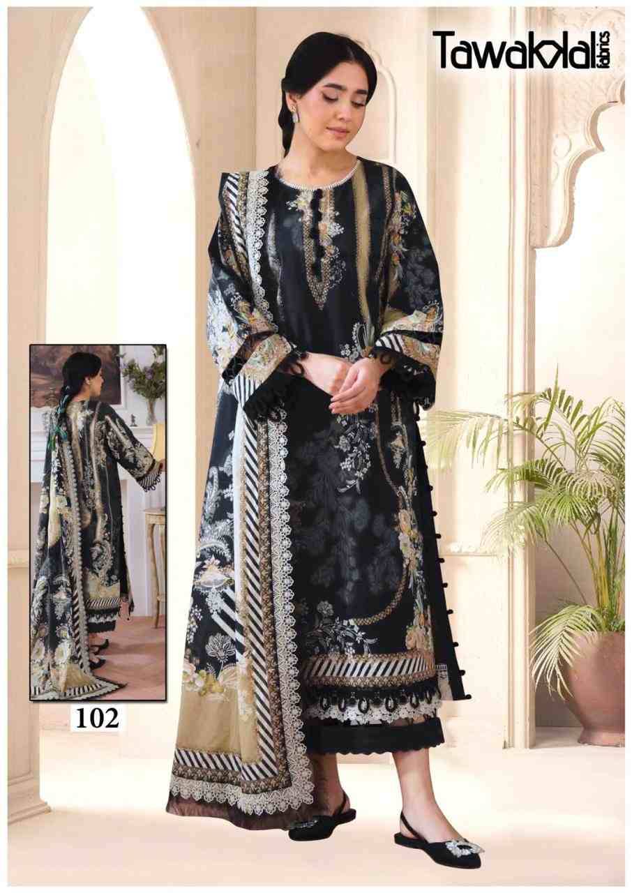 Saba By Tawakkal Fab 101 To 110 Series Designer Festive Suits Beautiful Stylish Fancy Colorful Party Wear & Occasional Wear Pure Cotton Dresses At Wholesale Price