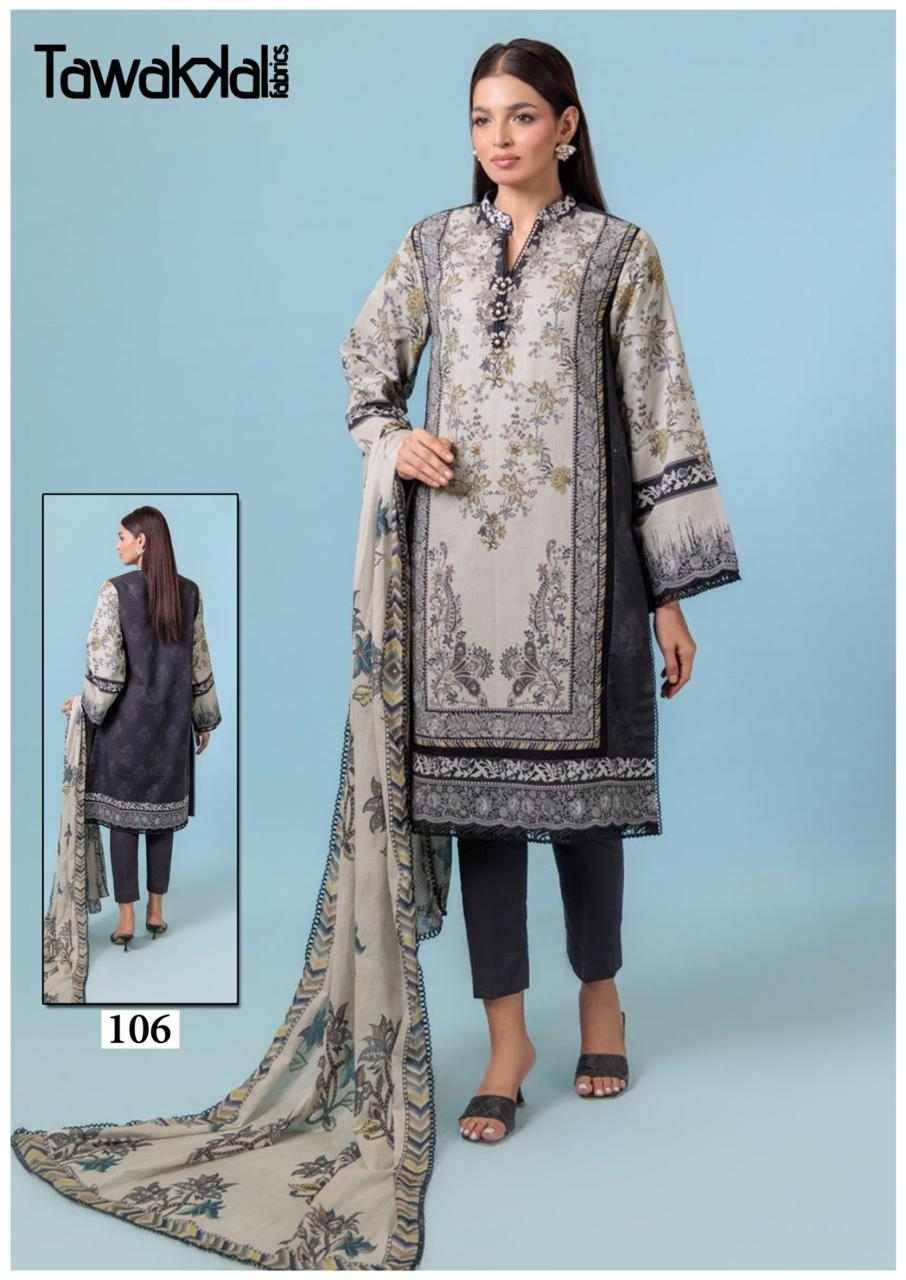 Saba By Tawakkal Fab 101 To 110 Series Designer Festive Suits Beautiful Stylish Fancy Colorful Party Wear & Occasional Wear Pure Cotton Dresses At Wholesale Price