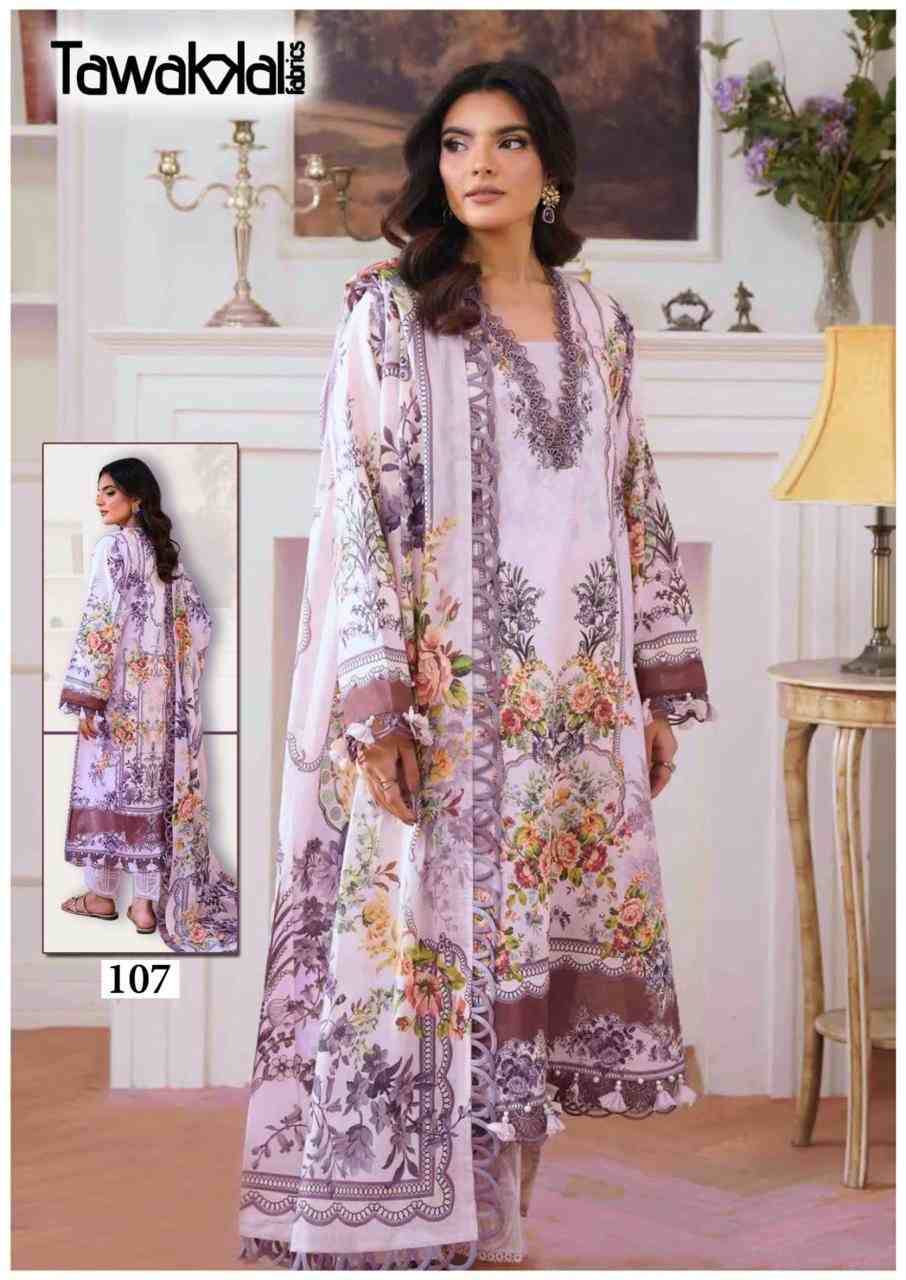 Saba By Tawakkal Fab 101 To 110 Series Designer Festive Suits Beautiful Stylish Fancy Colorful Party Wear & Occasional Wear Pure Cotton Dresses At Wholesale Price