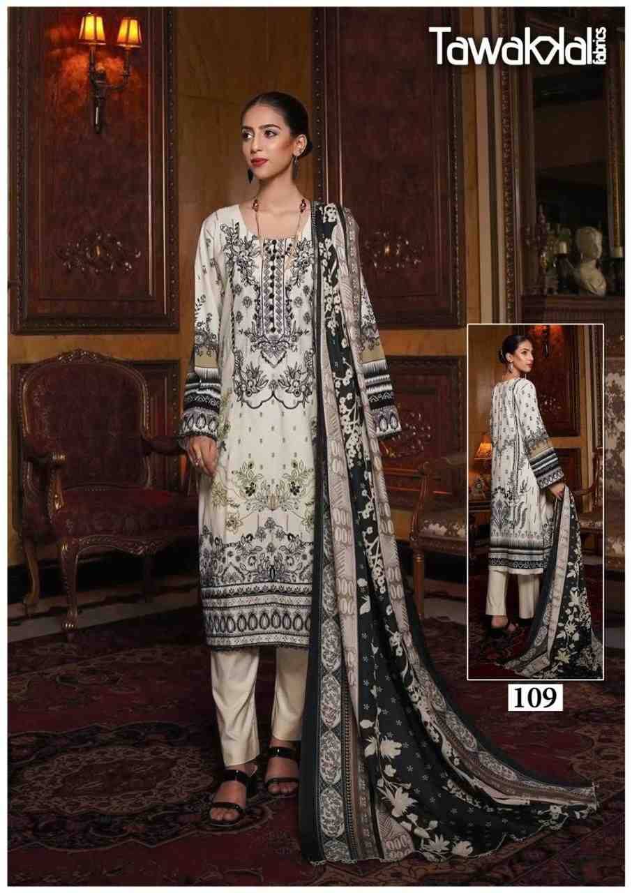 Saba By Tawakkal Fab 101 To 110 Series Designer Festive Suits Beautiful Stylish Fancy Colorful Party Wear & Occasional Wear Pure Cotton Dresses At Wholesale Price