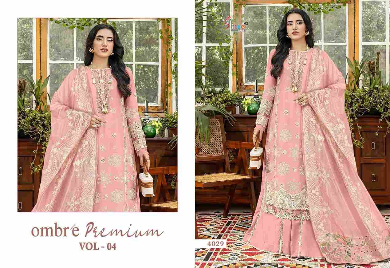 Ombre Premium Vol-4 By Shree Fabs 4025 To 4030 Series Designer Pakistani Suits Collection Beautiful Stylish Fancy Colorful Party Wear & Ethnic Wear Pure Viscose With Pure Cotton With Embroidery Dresses At Wholesale Price