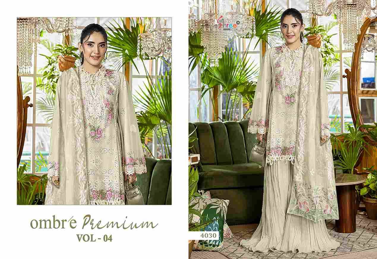 Ombre Premium Vol-4 By Shree Fabs 4025 To 4030 Series Designer Pakistani Suits Collection Beautiful Stylish Fancy Colorful Party Wear & Ethnic Wear Pure Viscose With Pure Cotton With Embroidery Dresses At Wholesale Price