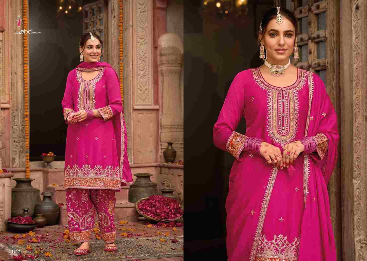 Kashish By Eba Lifestyle 1816 To 1818 Series Beautiful Festive Suits Colorful Stylish Fancy Casual Wear & Ethnic Wear Chinnon Dresses At Wholesale Price