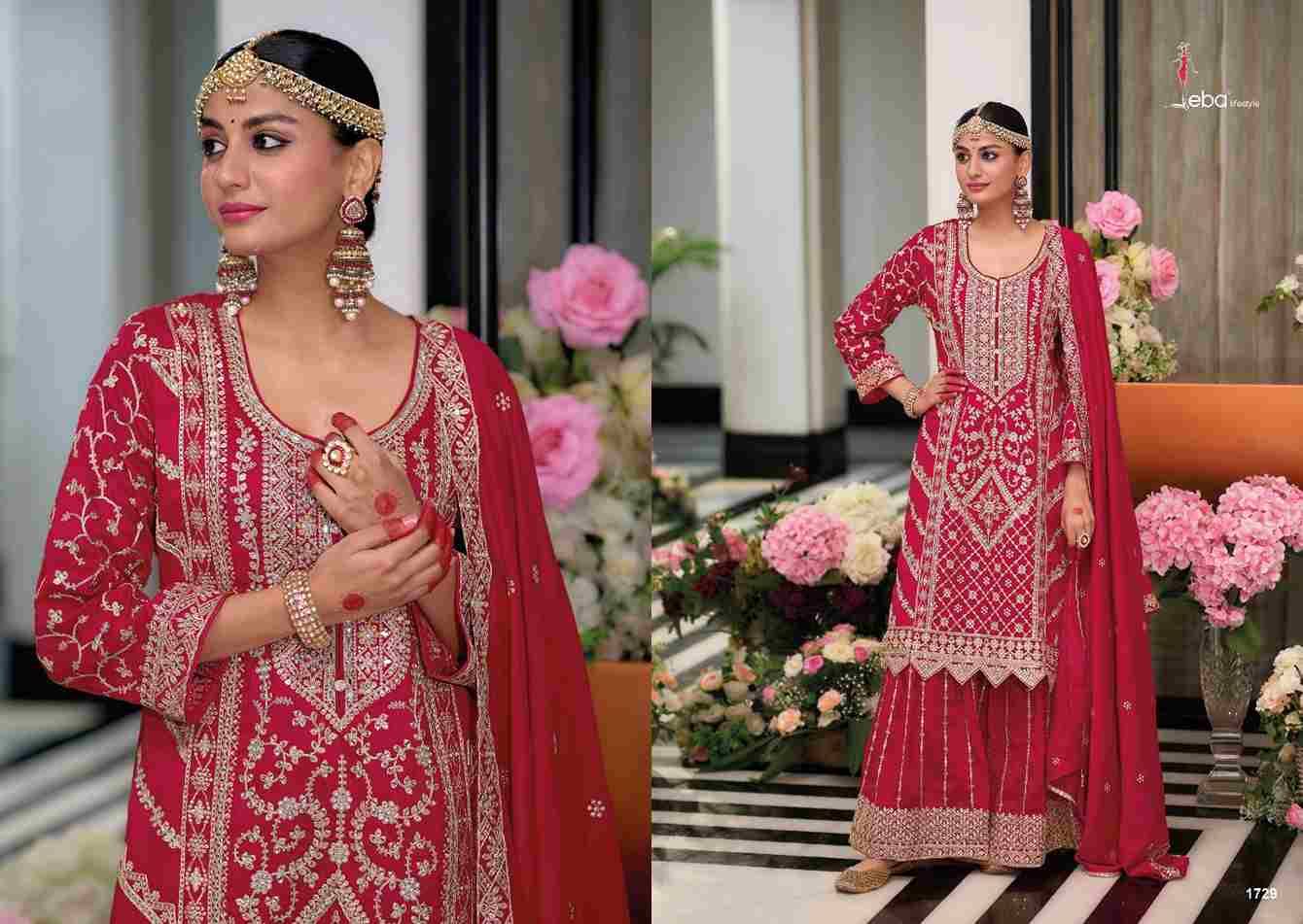 Preet Vol-2 By Eba Lifestyle 1729 To 1732 Series Beautiful Sharara Suits Colorful Stylish Fancy Casual Wear & Ethnic Wear Heavy Silk Dresses At Wholesale Price