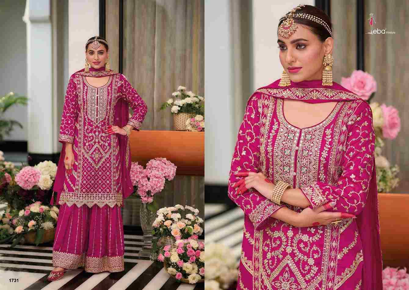 Preet Vol-2 By Eba Lifestyle 1729 To 1732 Series Beautiful Sharara Suits Colorful Stylish Fancy Casual Wear & Ethnic Wear Heavy Silk Dresses At Wholesale Price