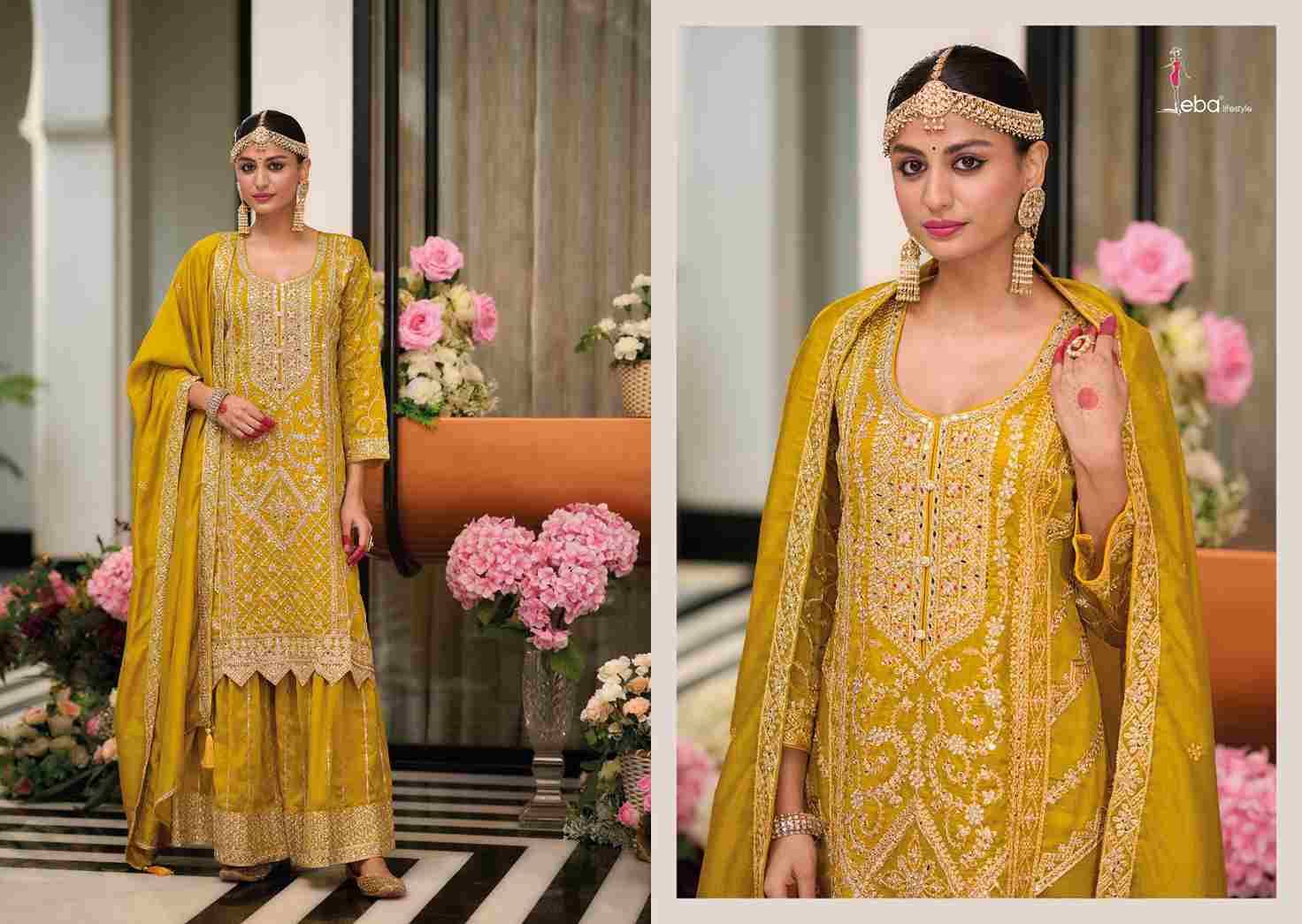 Preet Vol-2 By Eba Lifestyle 1729 To 1732 Series Beautiful Sharara Suits Colorful Stylish Fancy Casual Wear & Ethnic Wear Heavy Silk Dresses At Wholesale Price