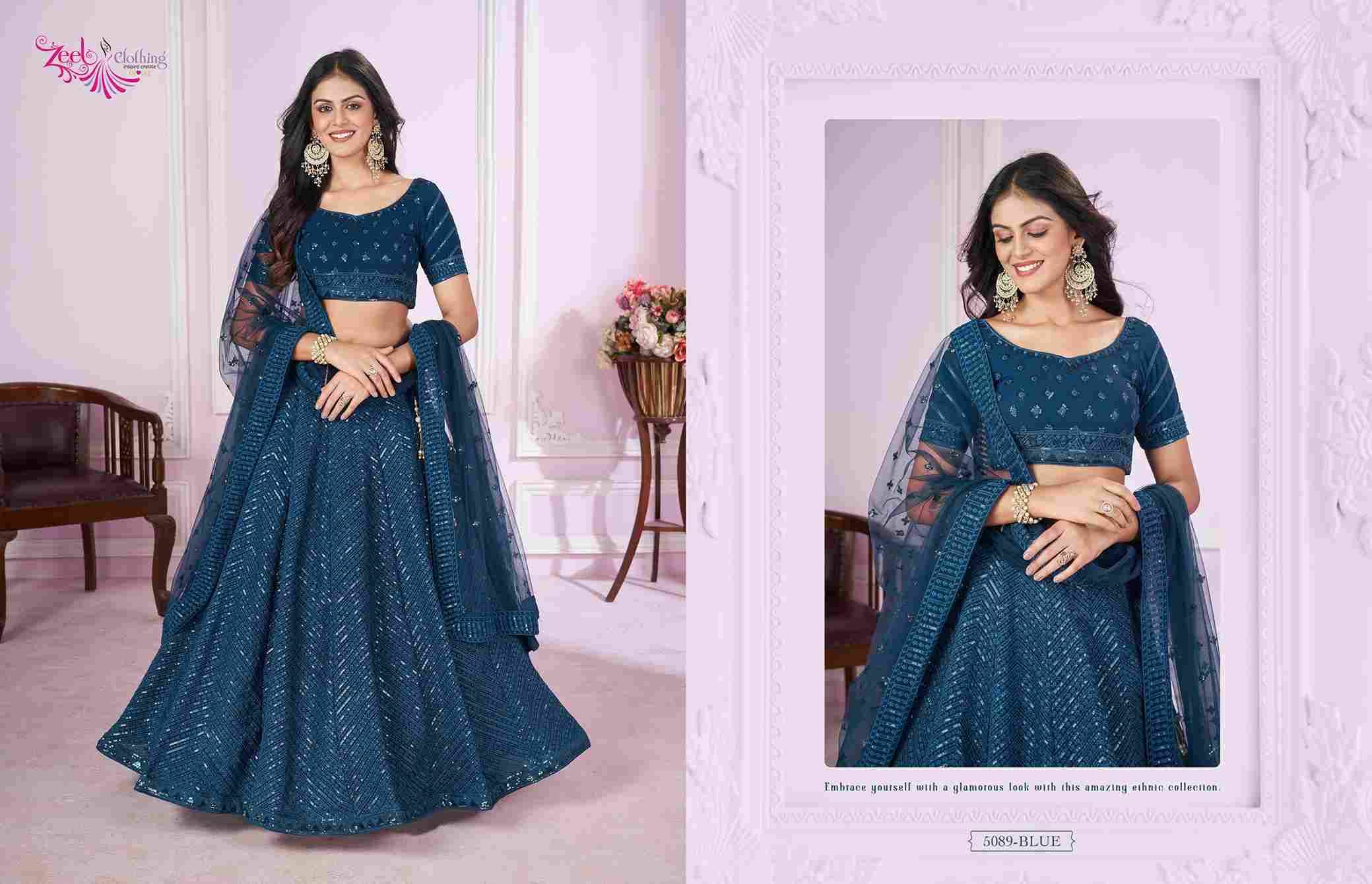 Vamika By Zeel Clothing Series Designer Beautiful Collection Occasional Wear & Party Wear Georgette Lehengas At Wholesale Price